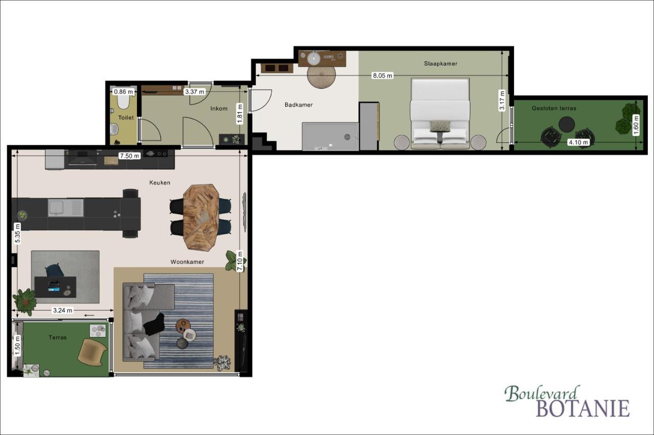 Boulevard Botanie City Apartment With Parking Άσσελτ Εξωτερικό φωτογραφία